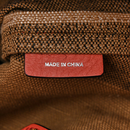 Burberry Canvas Mega Check Medium Ashby Tassel Hobo Cinnamon Red 7 of 15