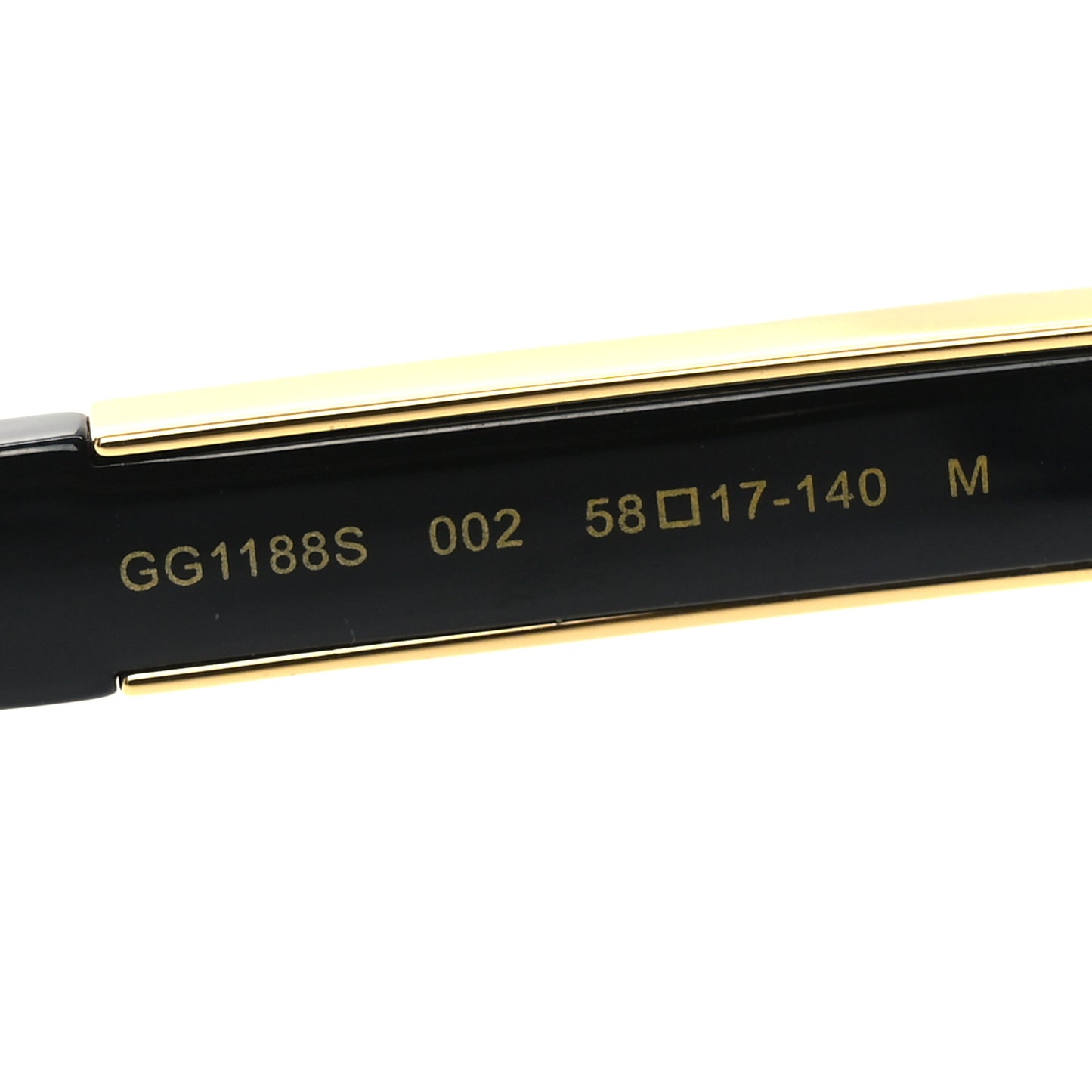 Acetate Square Frame GG1188S Sunglasses Black