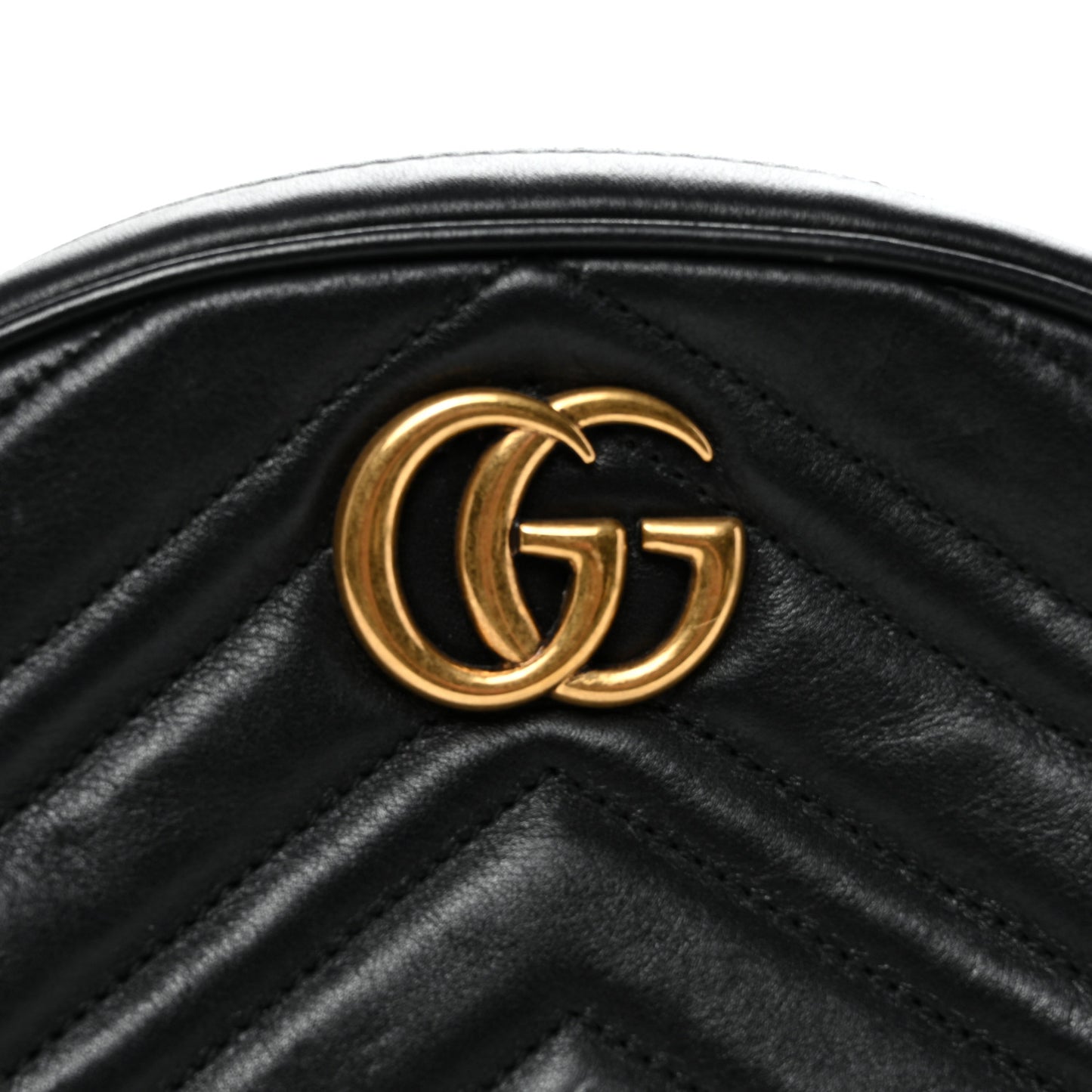Calfskin Matelasse GG Marmont Belt Bag 75 30 Black 75/30 Black