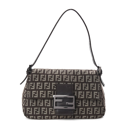 Fendi Zucchino Vitello Mini Mama Baguette Testa di Moro Beige 1 of 9