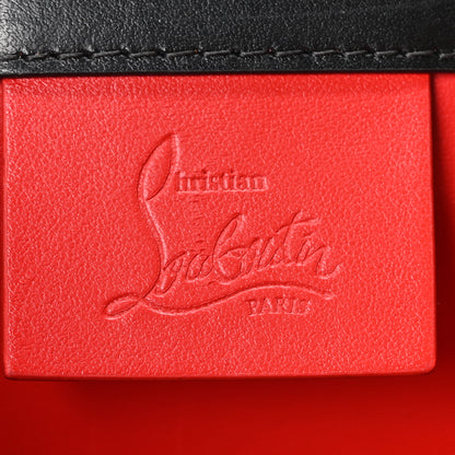 Christian Louboutin Calfskin Diamond Embossed Extra Large Elisa Shoulder Bag Black 6 of 10