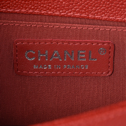 Chanel Caviar Quilted Small Boy Flap Red 7 of 8