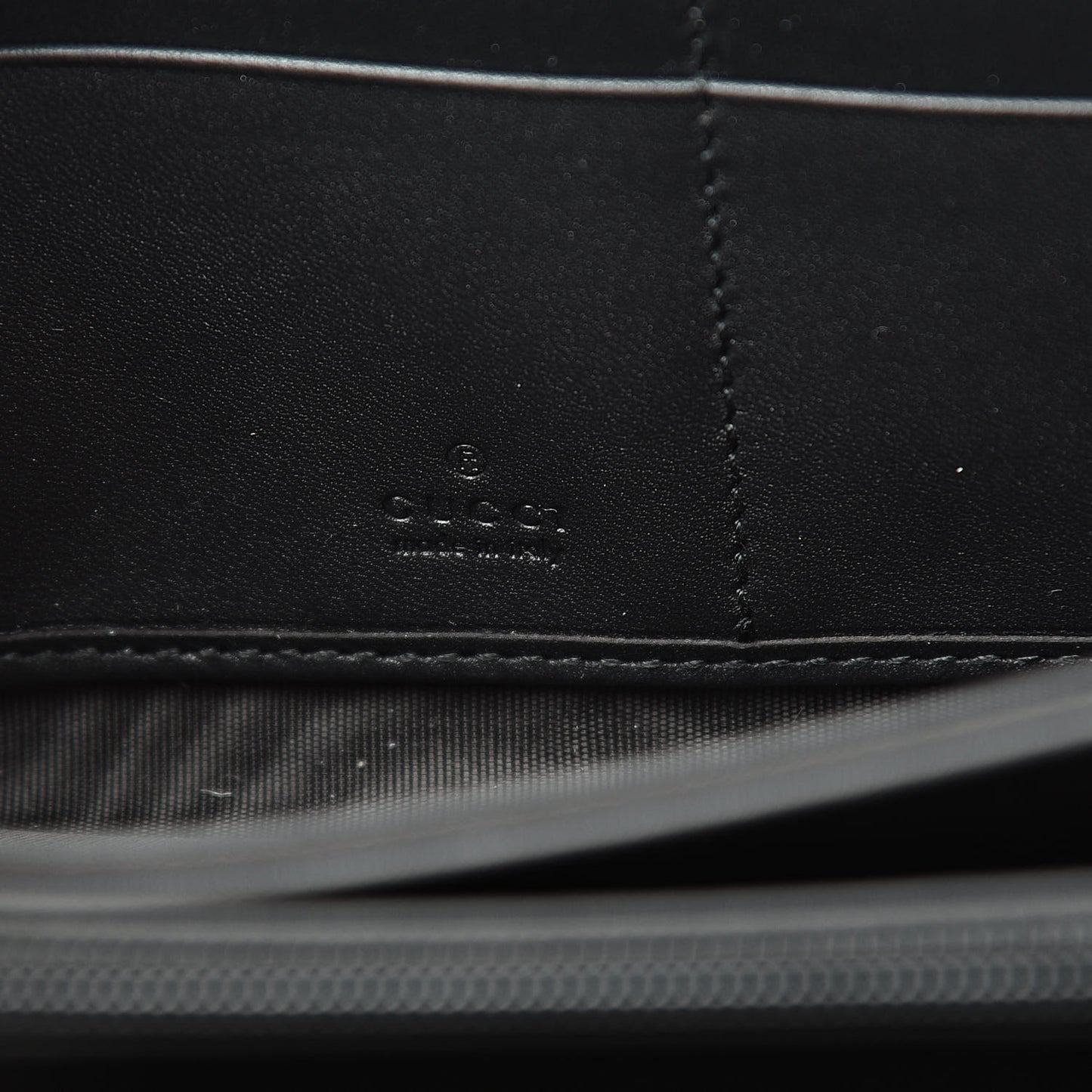 X SEGA Calfskin GUCCY Stars Zip Around Wallet Black Gold