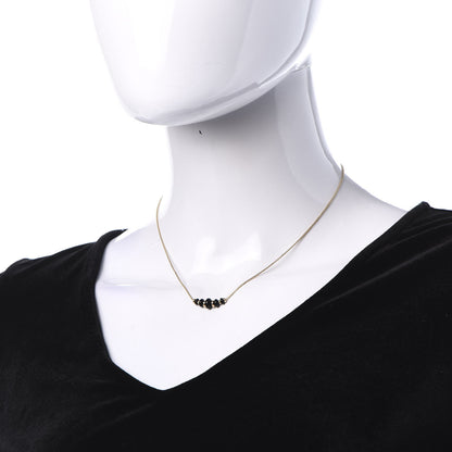 David Yurman 18K Yellow Gold Black Onyx Rio Rondelle Short Station Necklace 2 of 7