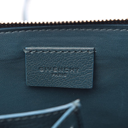 Givenchy Grained Goatskin Antigona Crossbody Peacock Blue 6 of 11