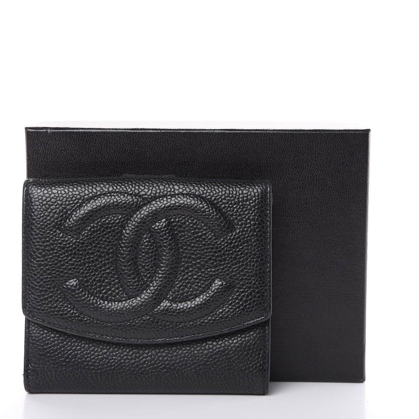 Caviar Timeless CC Compact Wallet Black