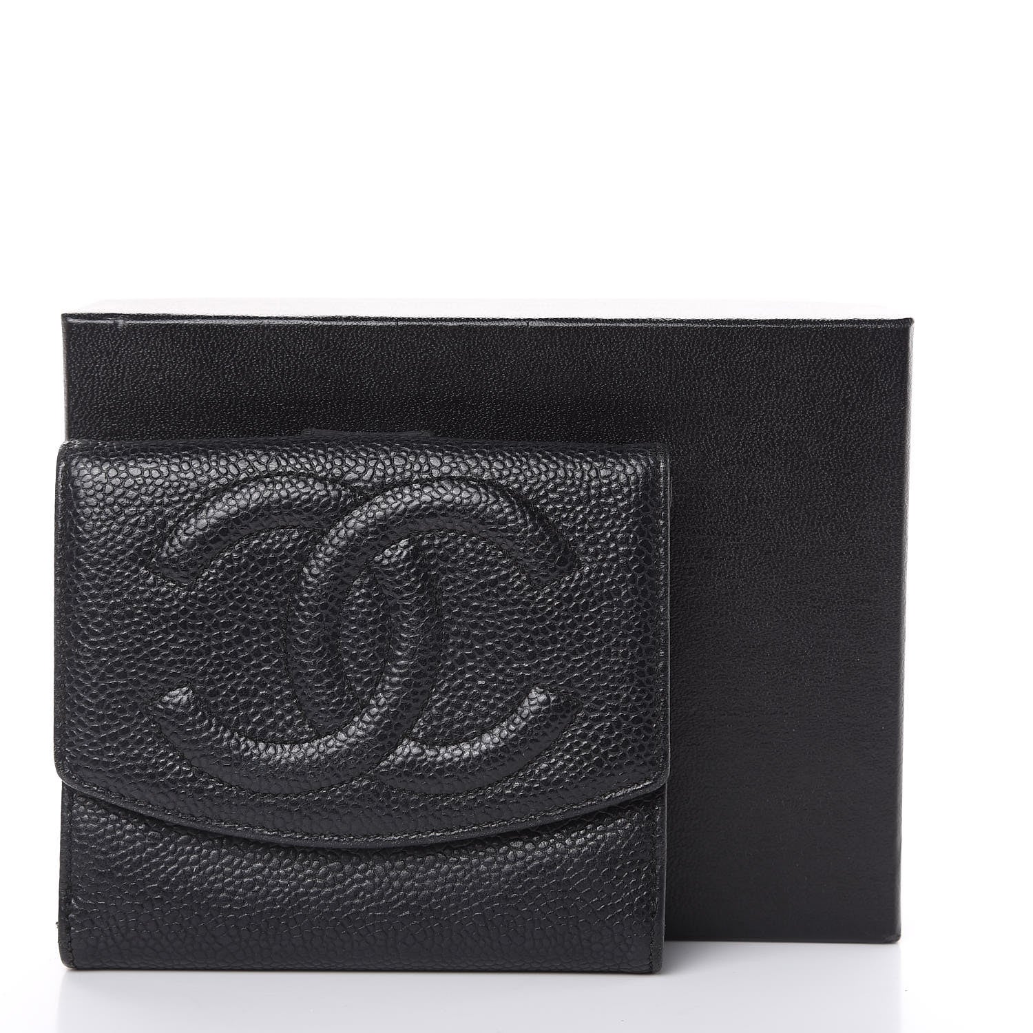 Chanel Caviar Timeless CC Compact Wallet Black 15 of 15