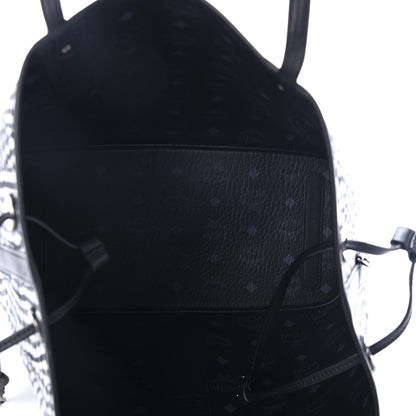 MCM Visetos Medium Liz Reversible Shopper Tote Black 8 of 8