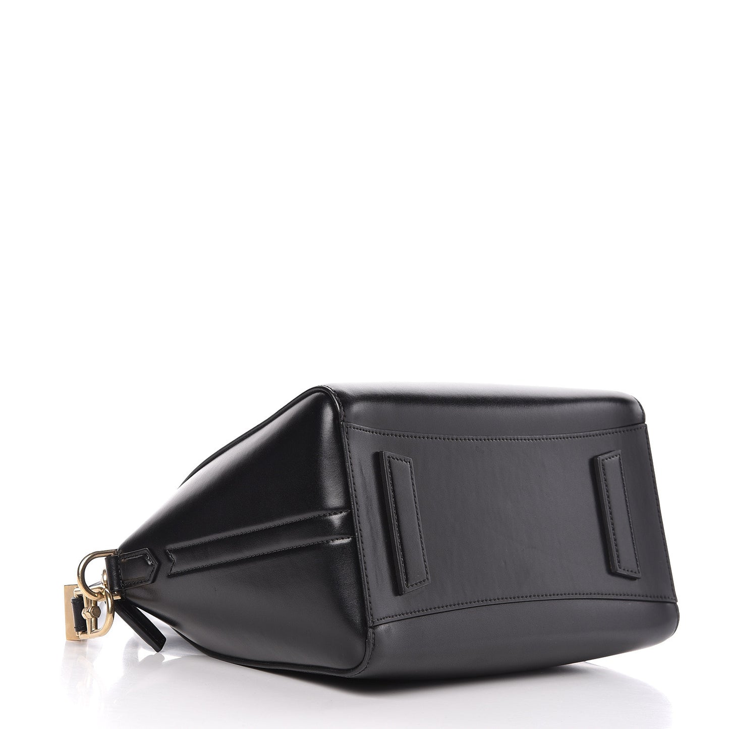 Shiny Lord Calfskin Small Antigona Black