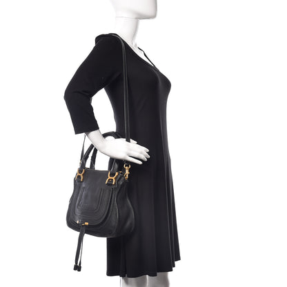 Chloe Calfskin Small Marcie Satchel Black 2 of 12