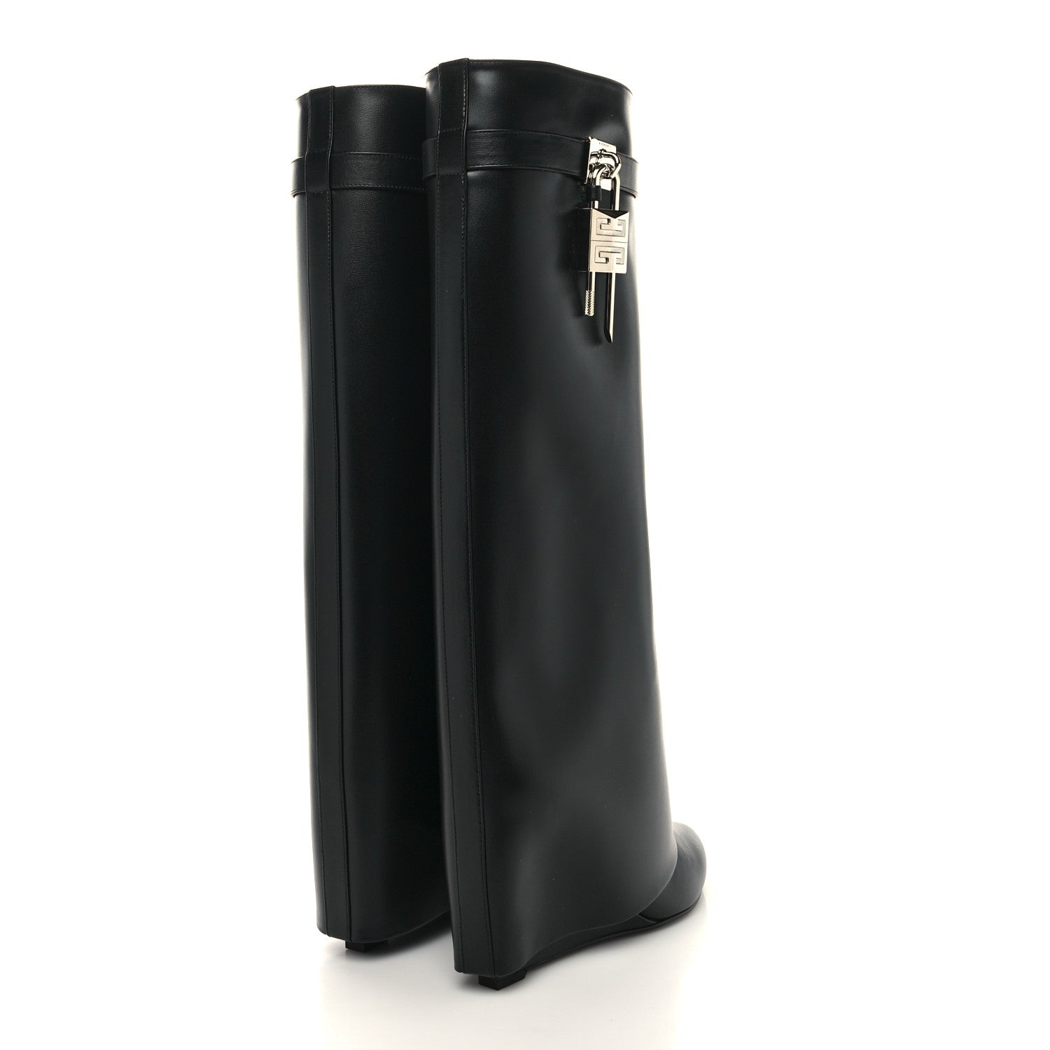 Givenchy Calfskin Shark Lock Pant Boots 41 Black 4 of 8