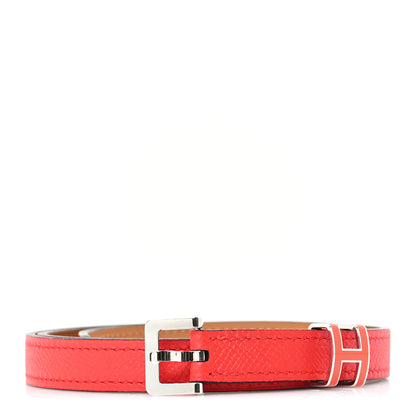Hermes Epsom 15mm Pop H Belt 80  Orange Poppy 1 of 6