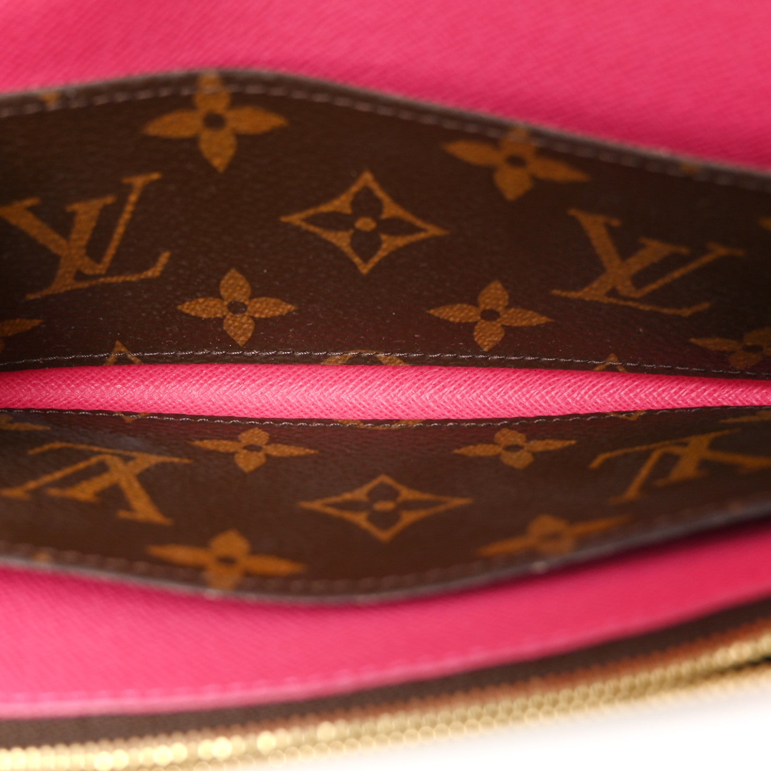 Louis Vuitton Monogram Bloom Flower Emilie Wallet Fuchsia 5 of 11