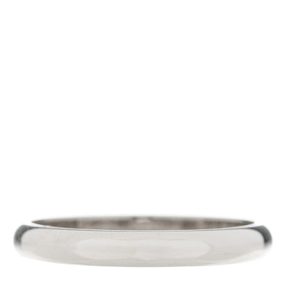 Cartier Platinum Diamond 2.6mm 1895 Wedding Band Ring 50 5.25 3 of 5