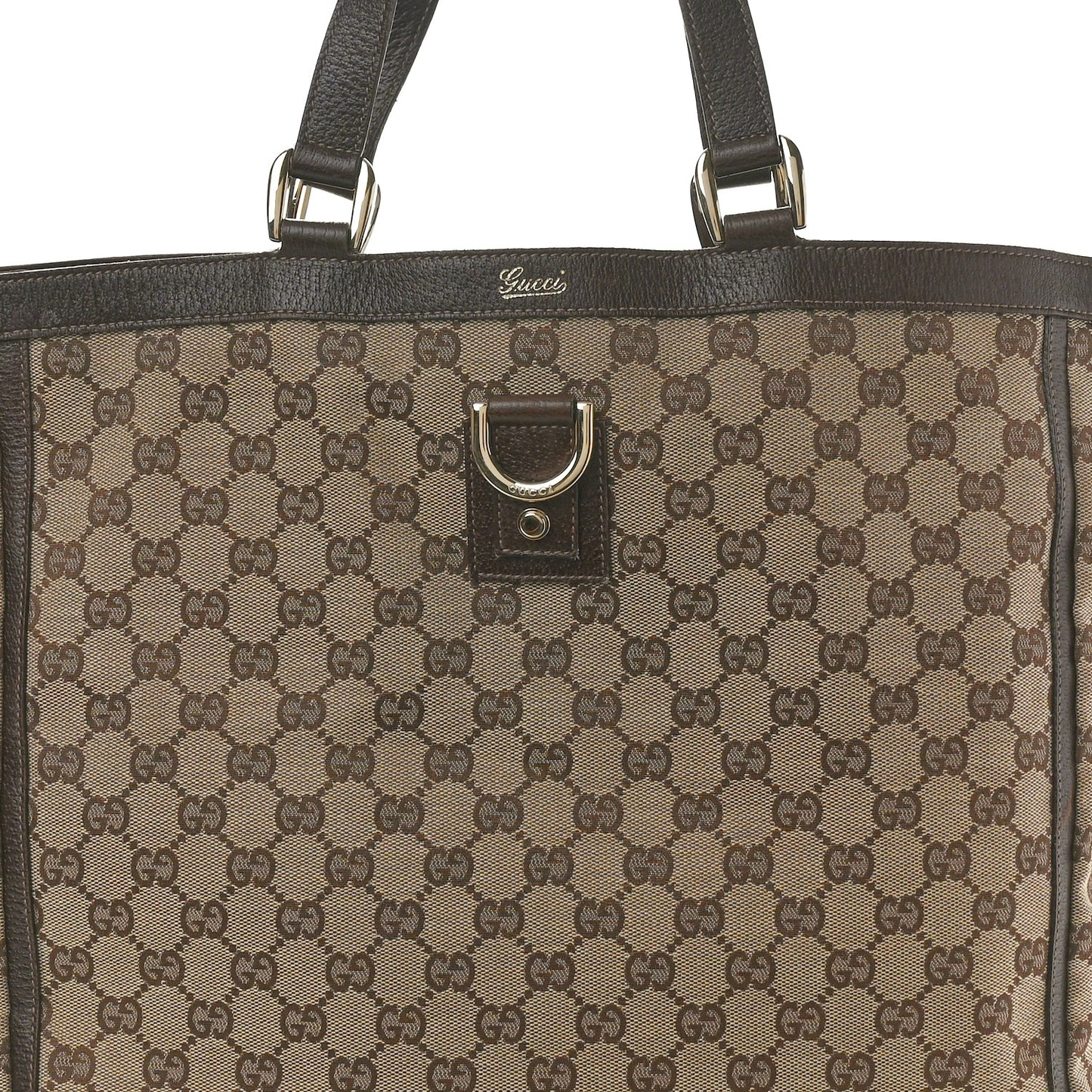 Monogram Abbey Tote Dark Brown
