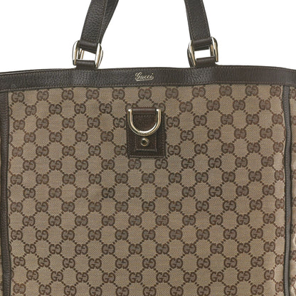 Gucci Monogram Abbey Tote Dark Brown 8 of 13