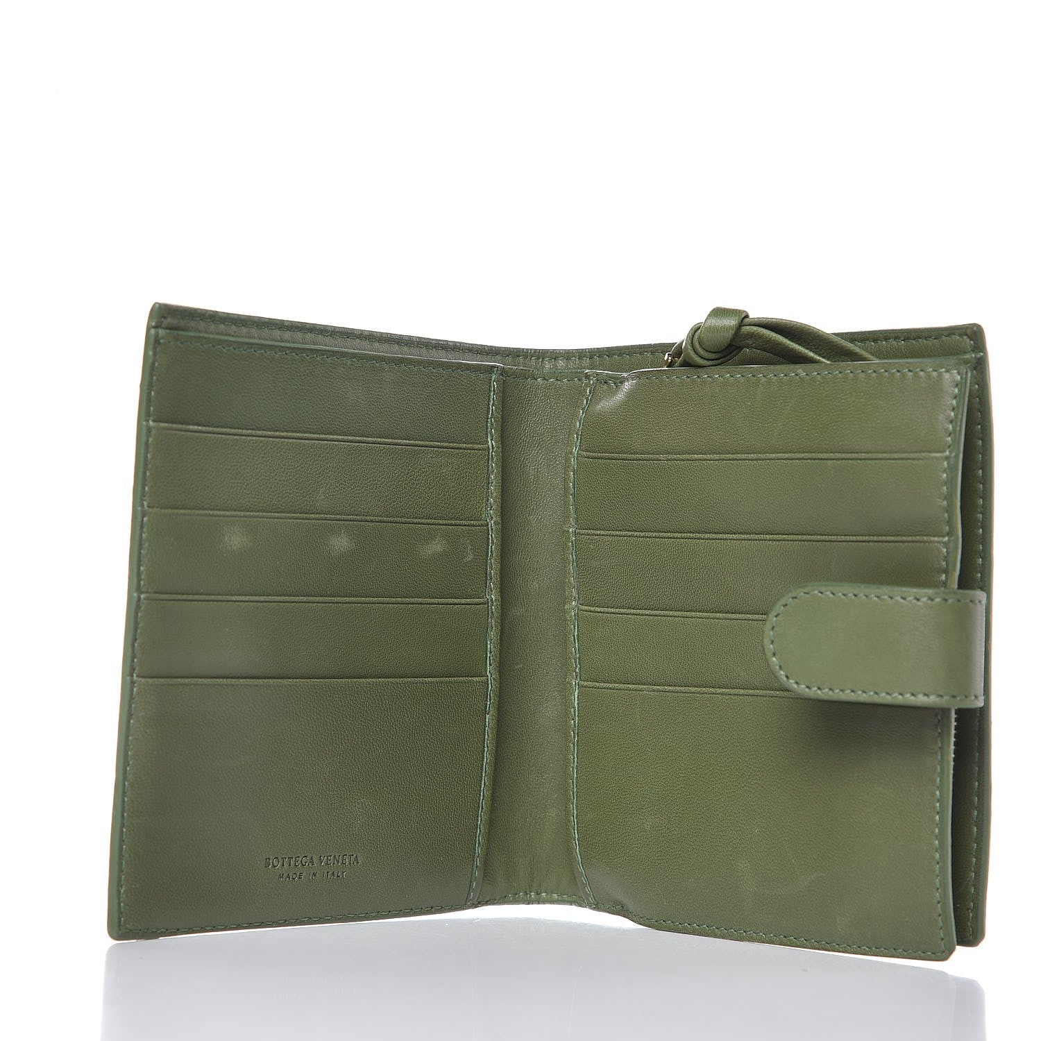 Bottega Veneta Nappa Intrecciato French Flap Wallet Foglia 5 of 10