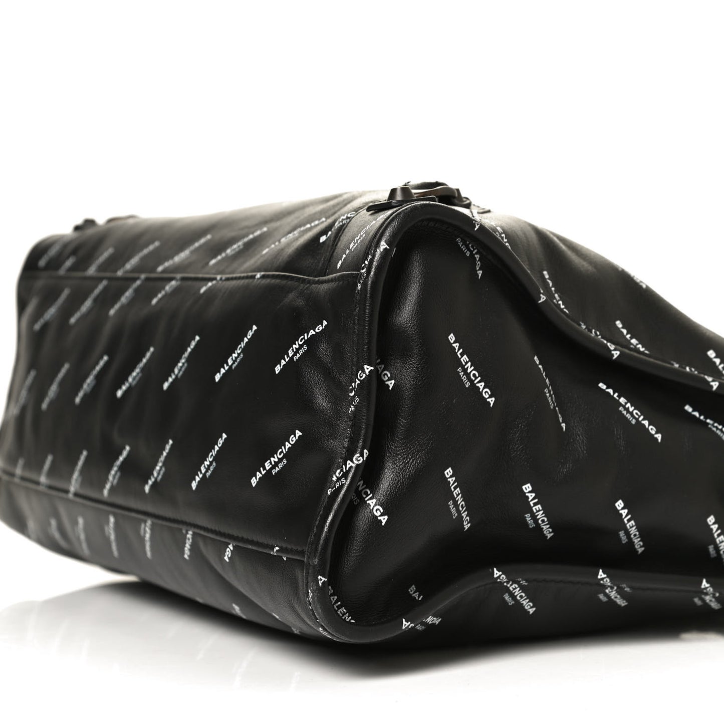 Veau Allover Logo Classic Hardware City Black White