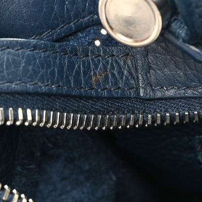 Balenciaga Veau Grana Perforated Blackout Hardware Nano City Bleu Profond 12 of 15