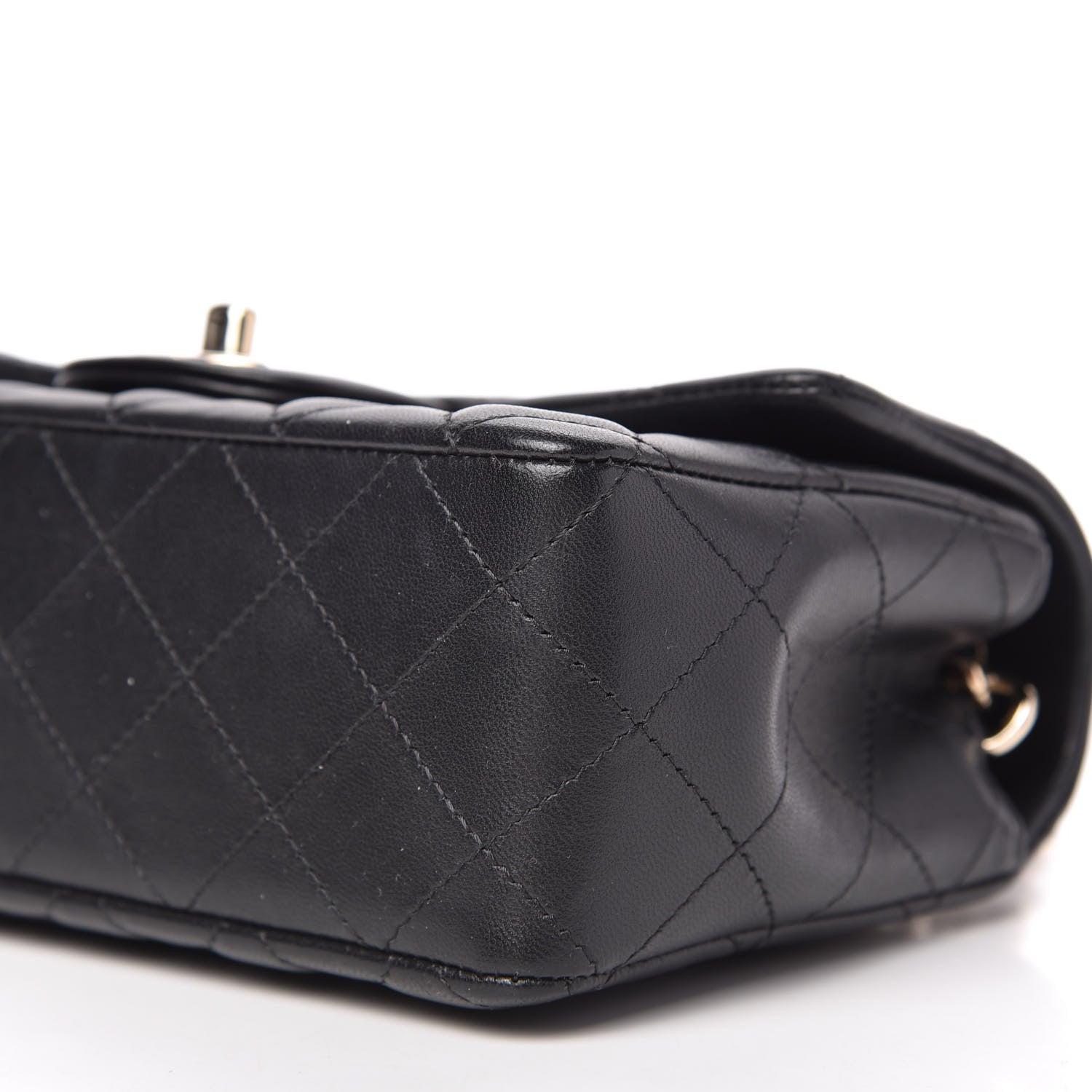 Chanel Lambskin Quilted Mini Coco Charms Rectangular Flap Black 7 of 10