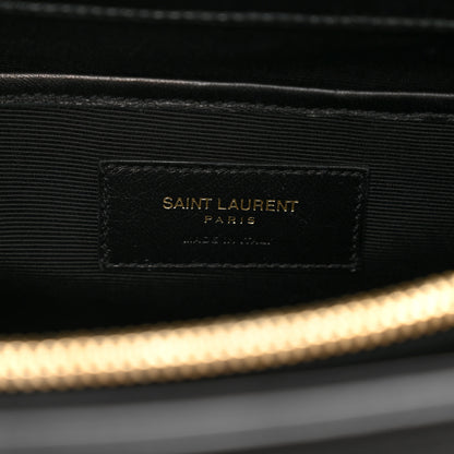 Saint Laurent Calfskin Medium Moujik Top Handle Bag Black 7 of 12