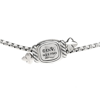 David Yurman Sterling Silver 18K Yellow Gold Diamond Amethyst Hampton Blue Topaz Iolite Novella Y Necklace 4 of 4