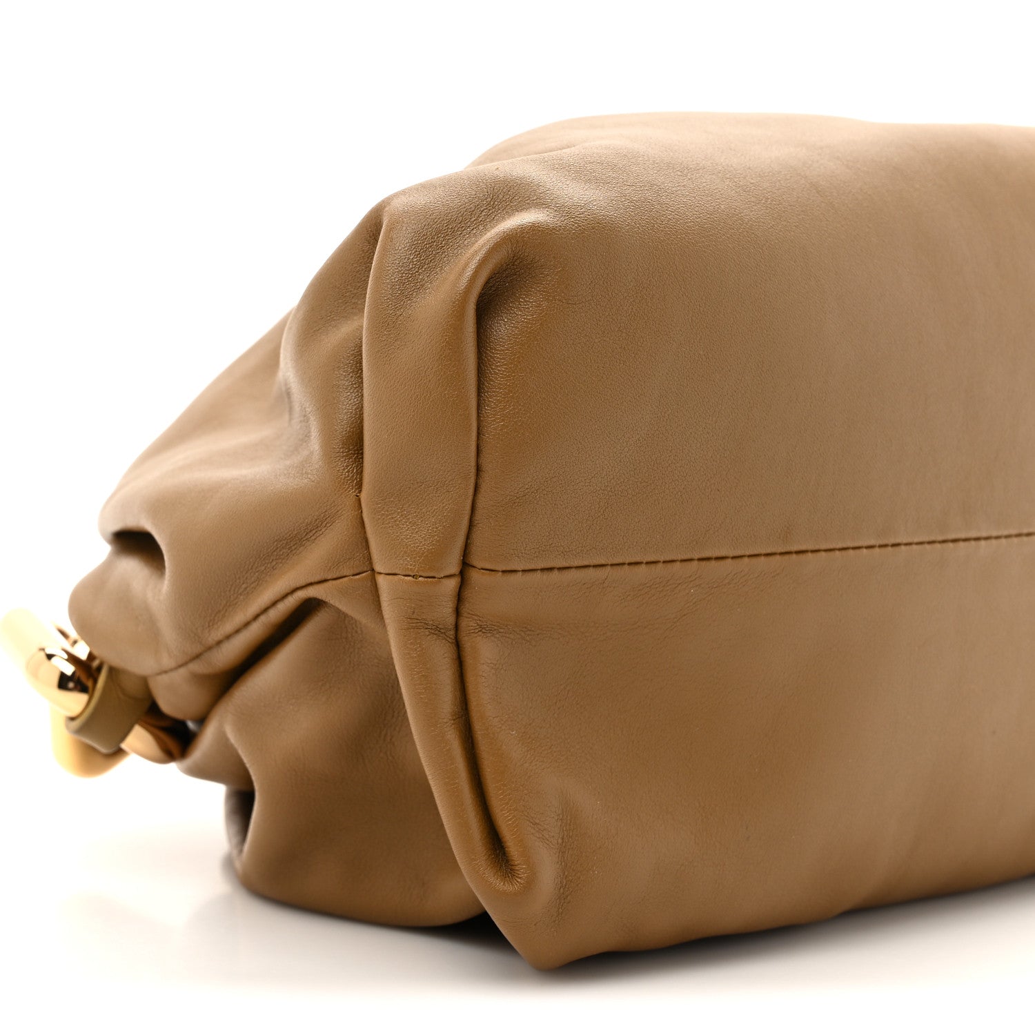 Bottega Veneta Calfskin The Pouch Chain Cammello 10 of 10