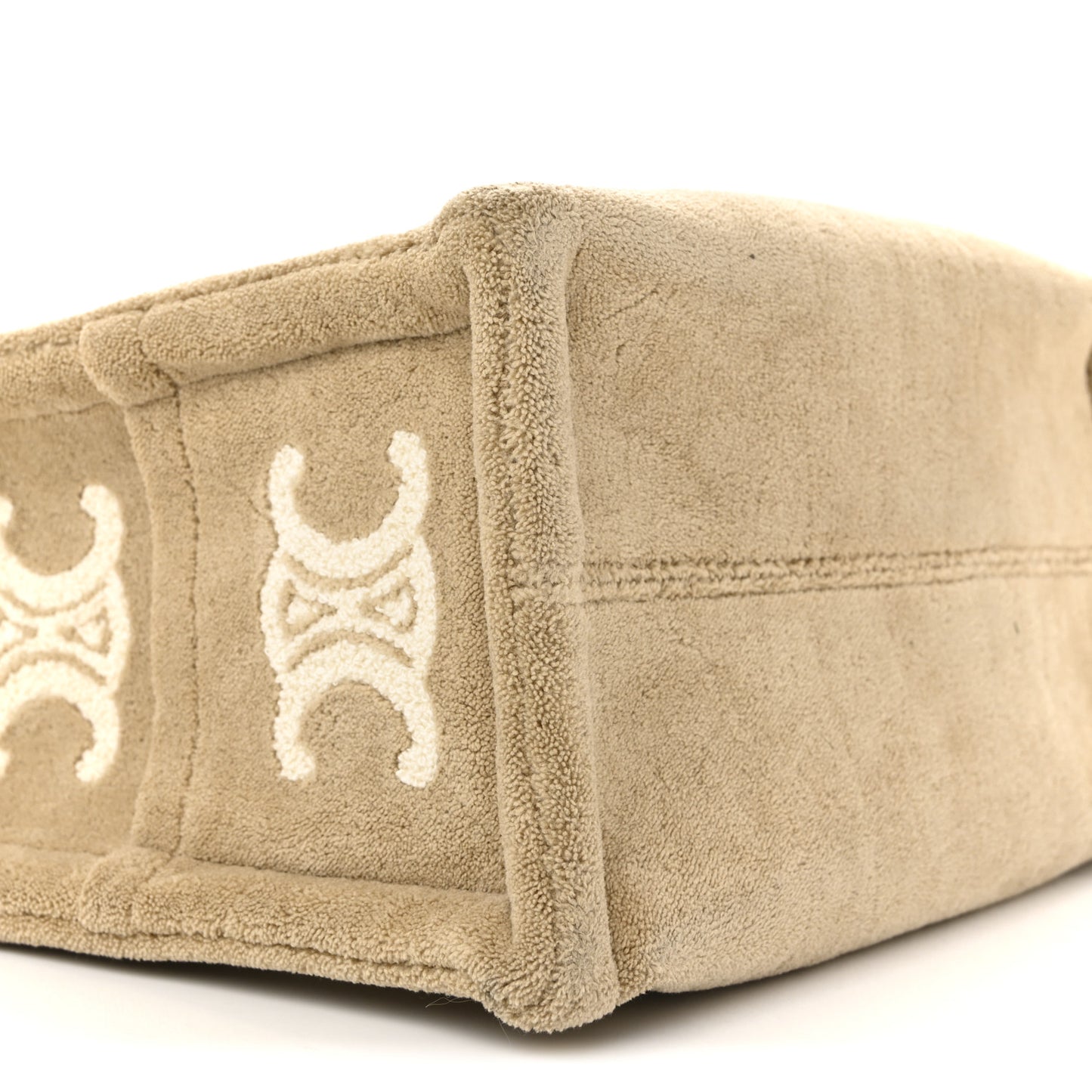 Thais Triomphe All Over Small Cabas Beige Tan