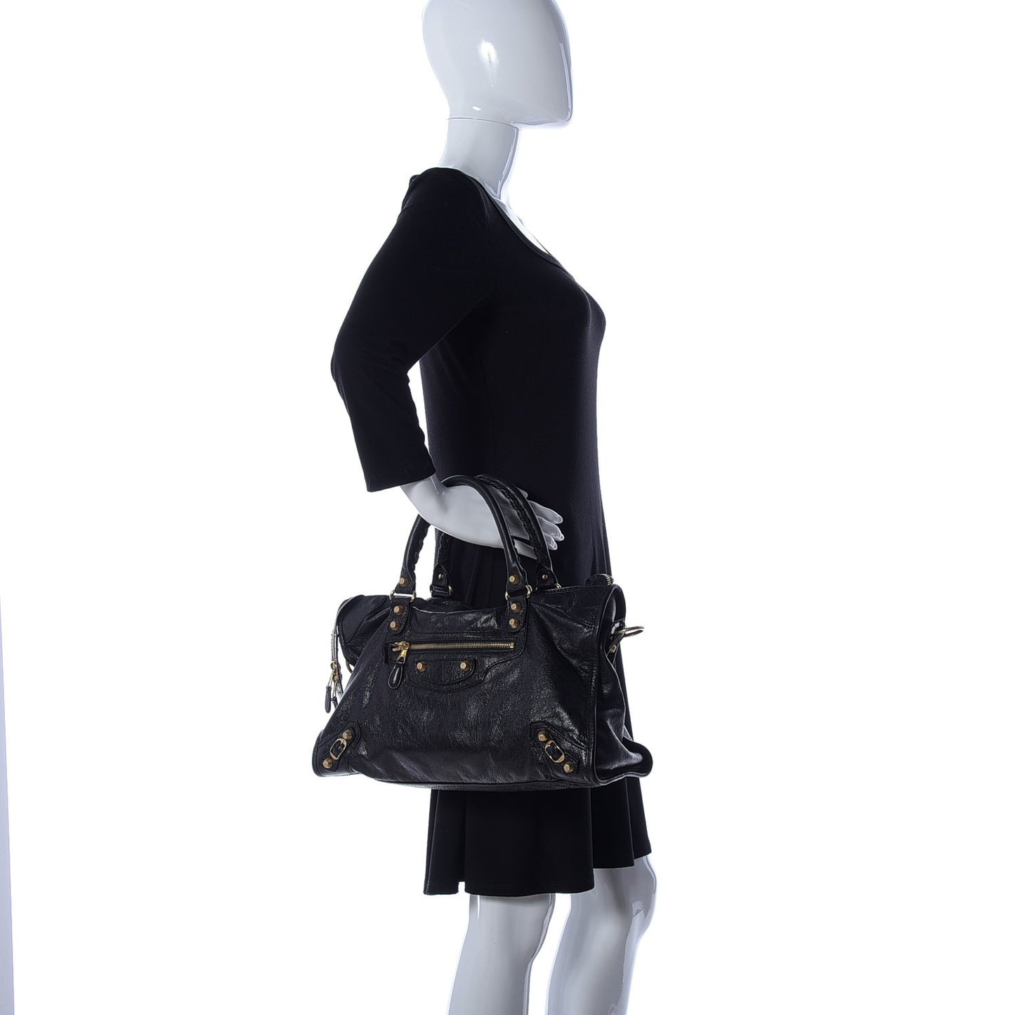 Agneau Giant 12 Gold Hardware City Black