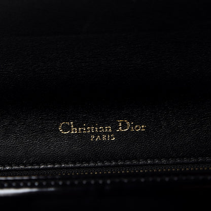 Christian Dior Patent Studded Small Diorama Flap Bag Black 6 of 15