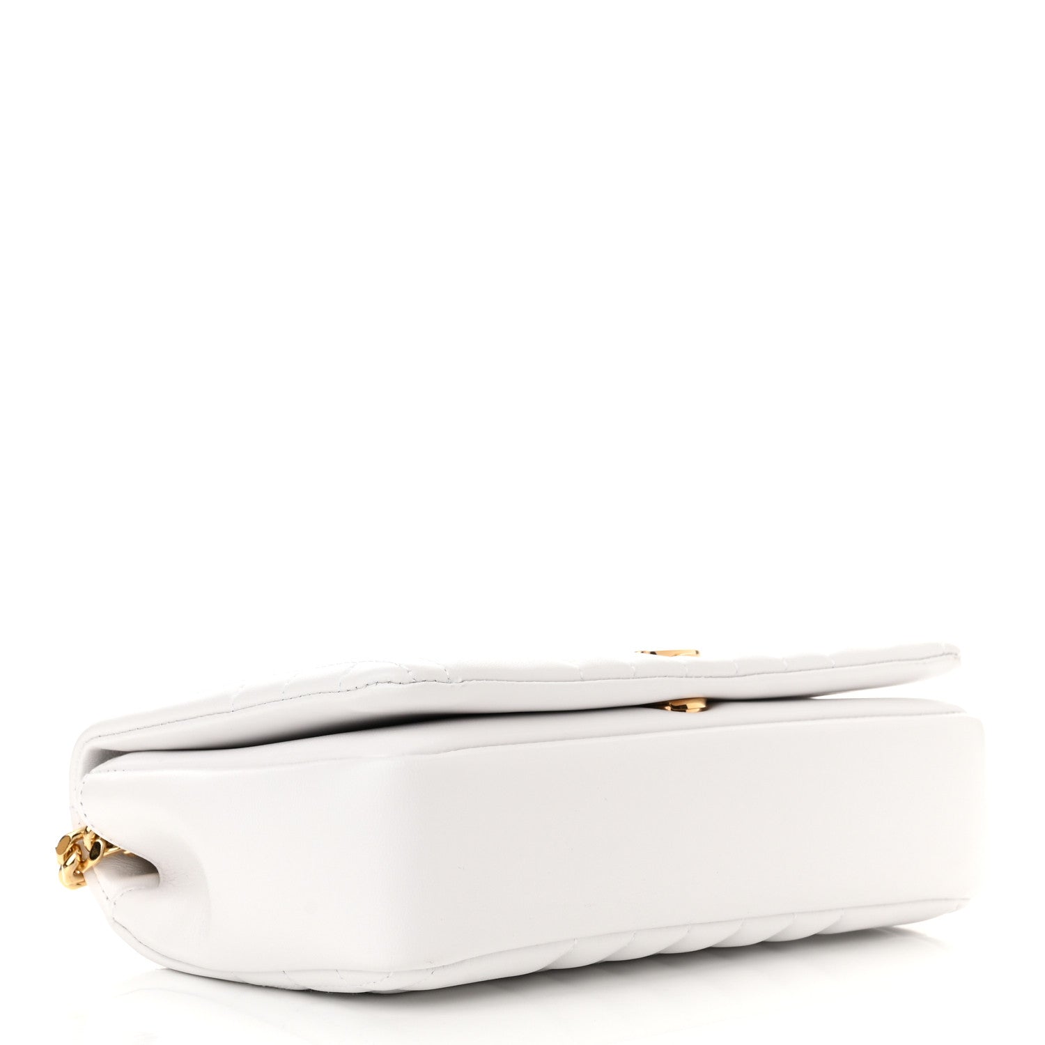 Burberry Lambskin Quilted Small Lola Bag Optic White 3 of 9