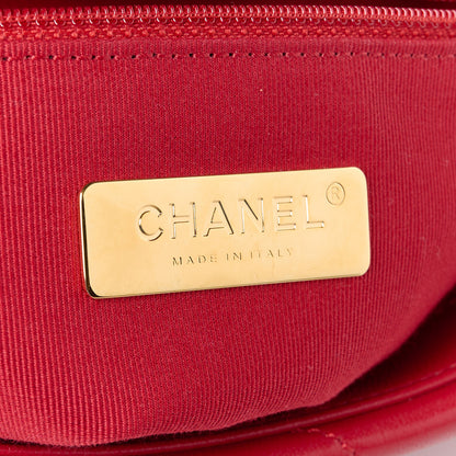 Chanel Goatskin Quilted Medium Chanel 19 Flap Red 6 of 11