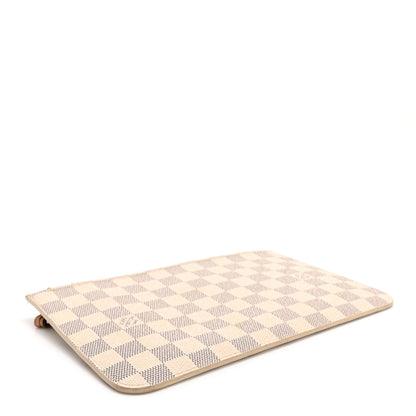 Louis Vuitton Damier Azur Neverfull MM GM Pochette Rose Ballerine 4 of 15