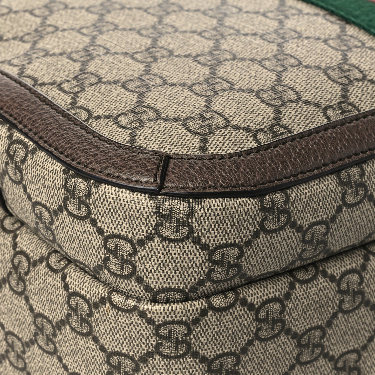 GG Supreme Monogram Medium Ophidia Day Backpack Brown
