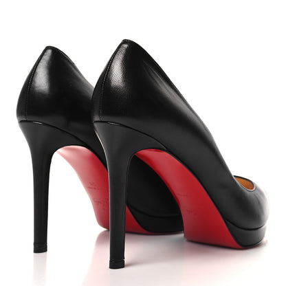 Christian Louboutin Shiny Nappa Pigalle Plato 100 Pumps 39 Black 4 of 7