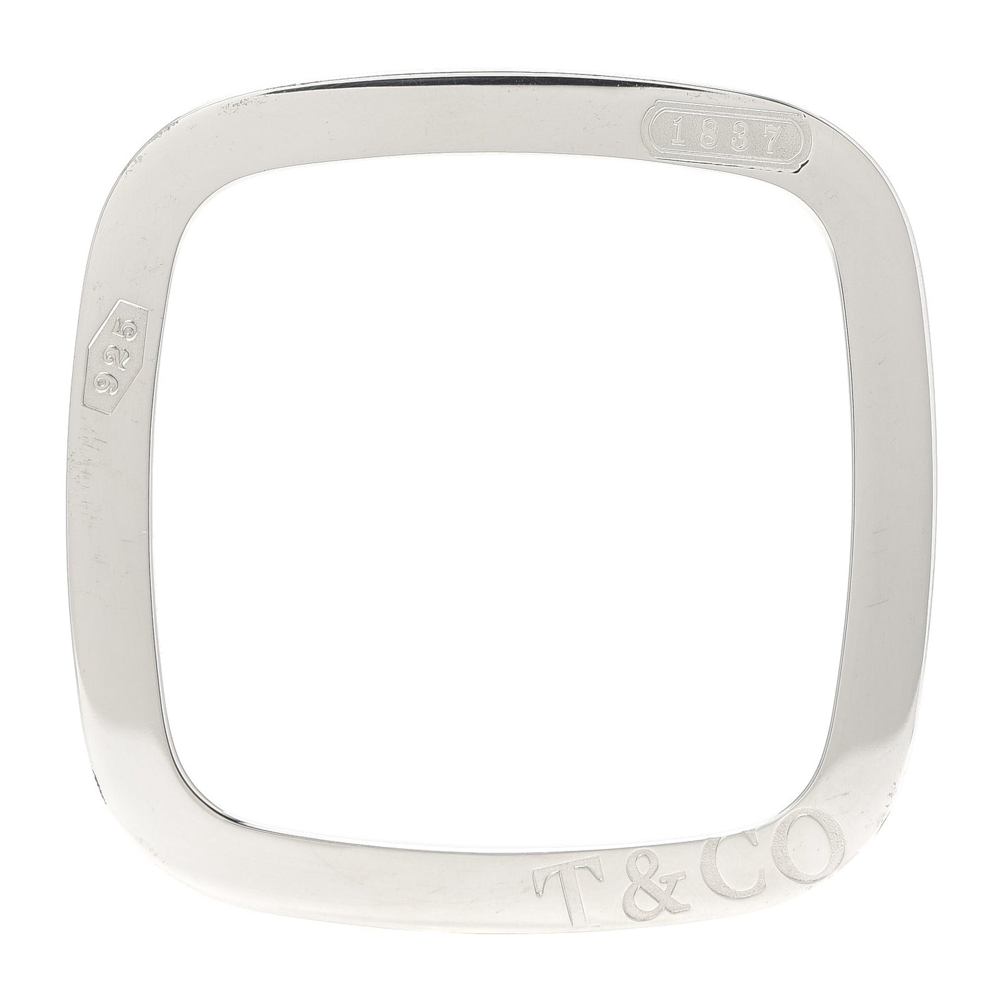 Sterling Silver 1837 Square Bangle Bracelet
