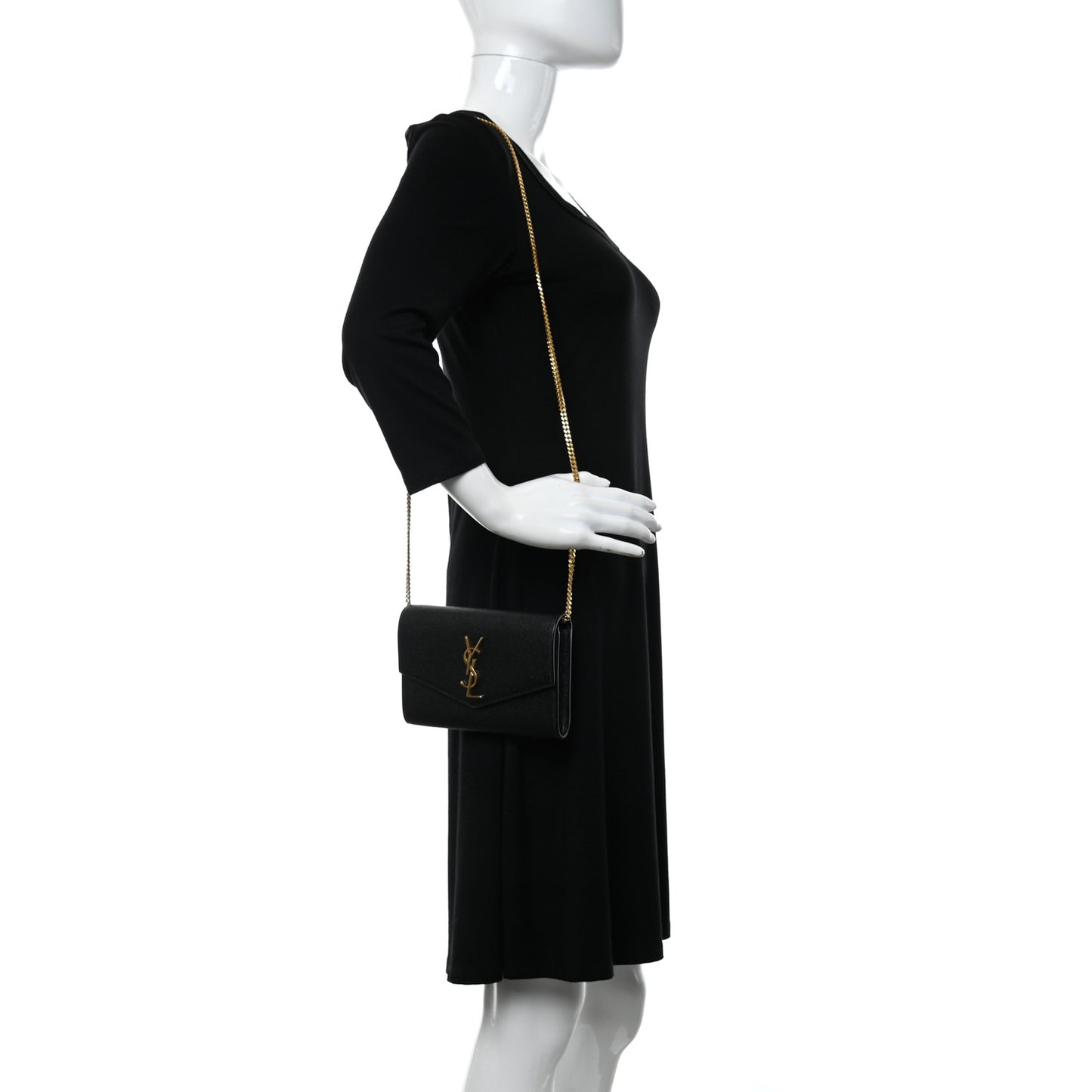 Grain De Poudre Uptown Chain Wallet Black