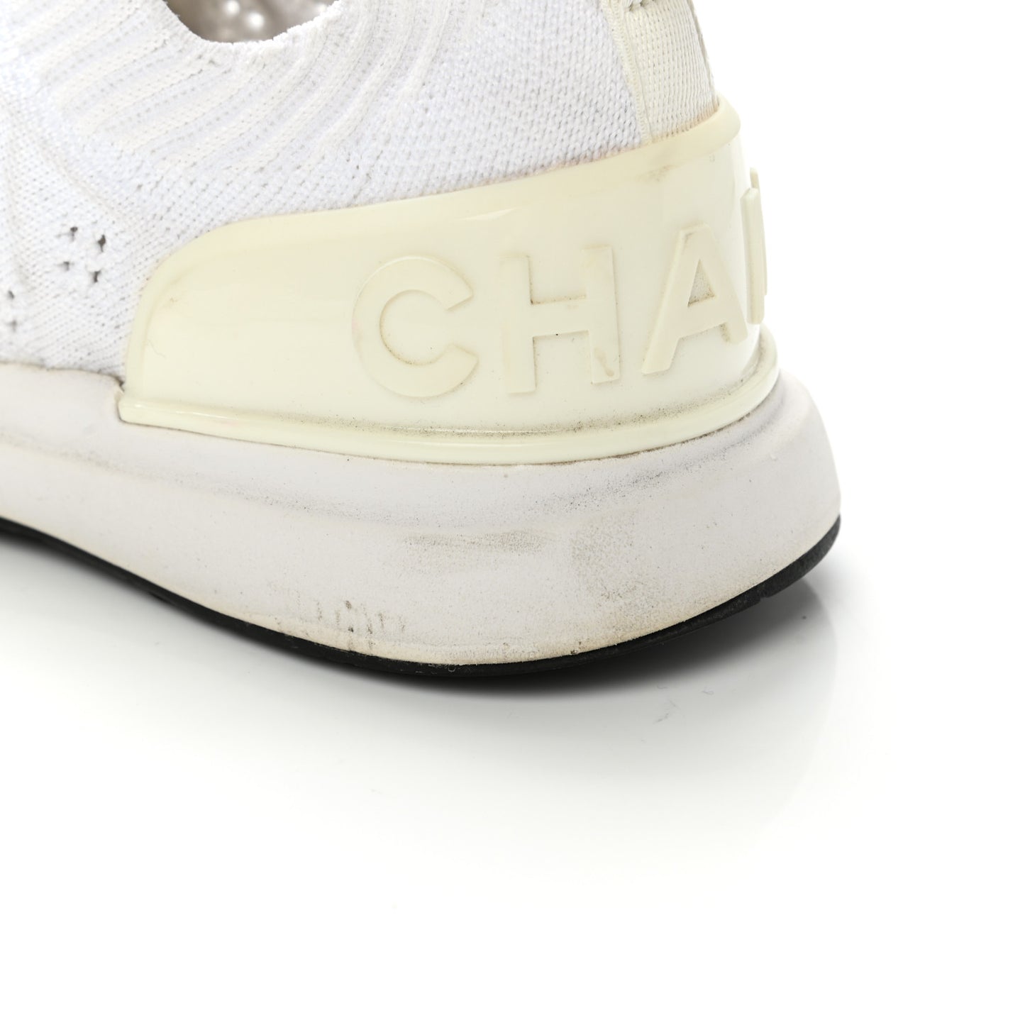 Fabric Logo Sneakers 36 White