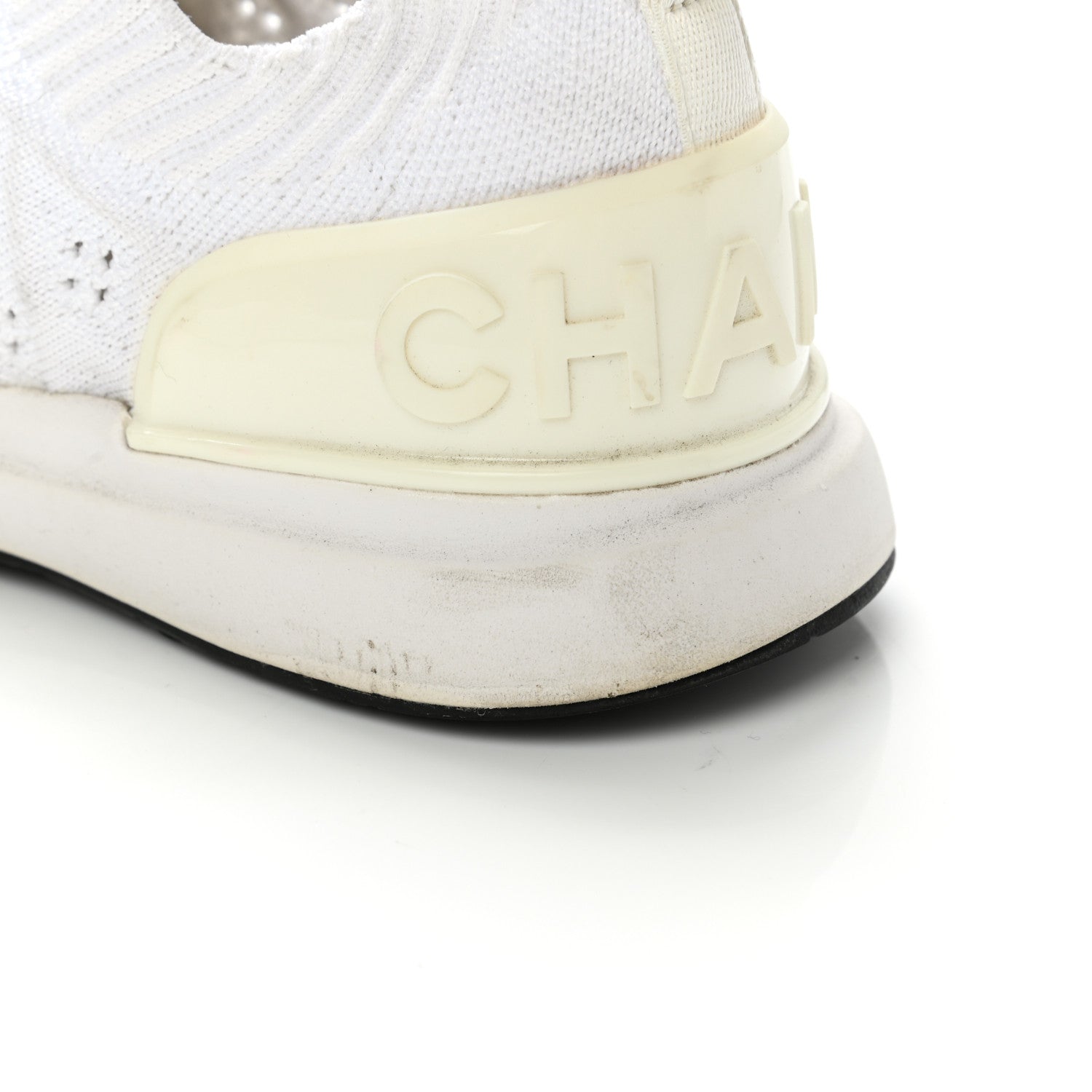 Chanel Fabric Logo Sneakers 36 White 8 of 14