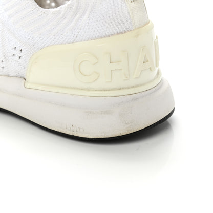 Chanel Fabric Logo Sneakers 36 White 8 of 14