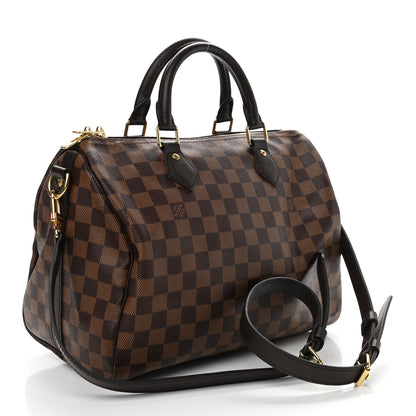 Louis Vuitton Damier Ebene Speedy Bandouliere 30 3 of 14