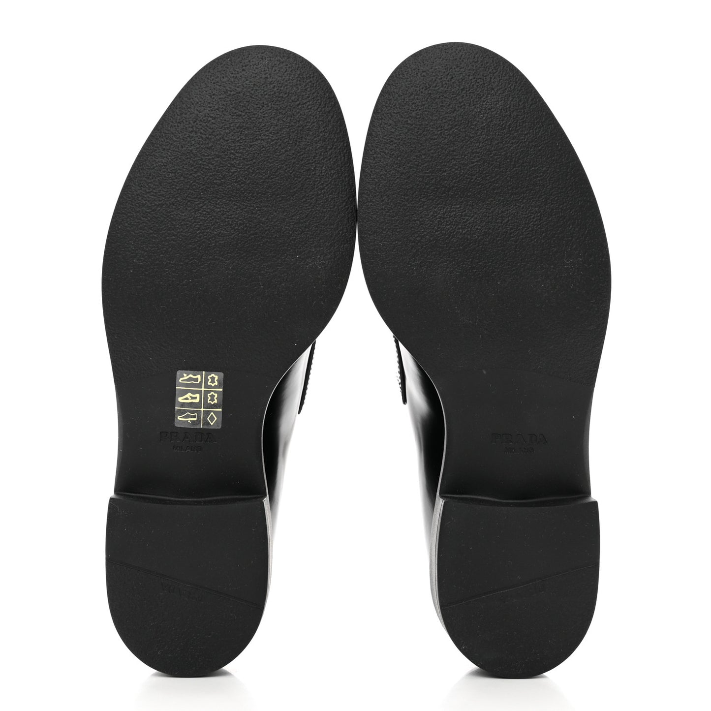 Spazzolato Metal Triangle Logo 50mm Loafers 38 Black