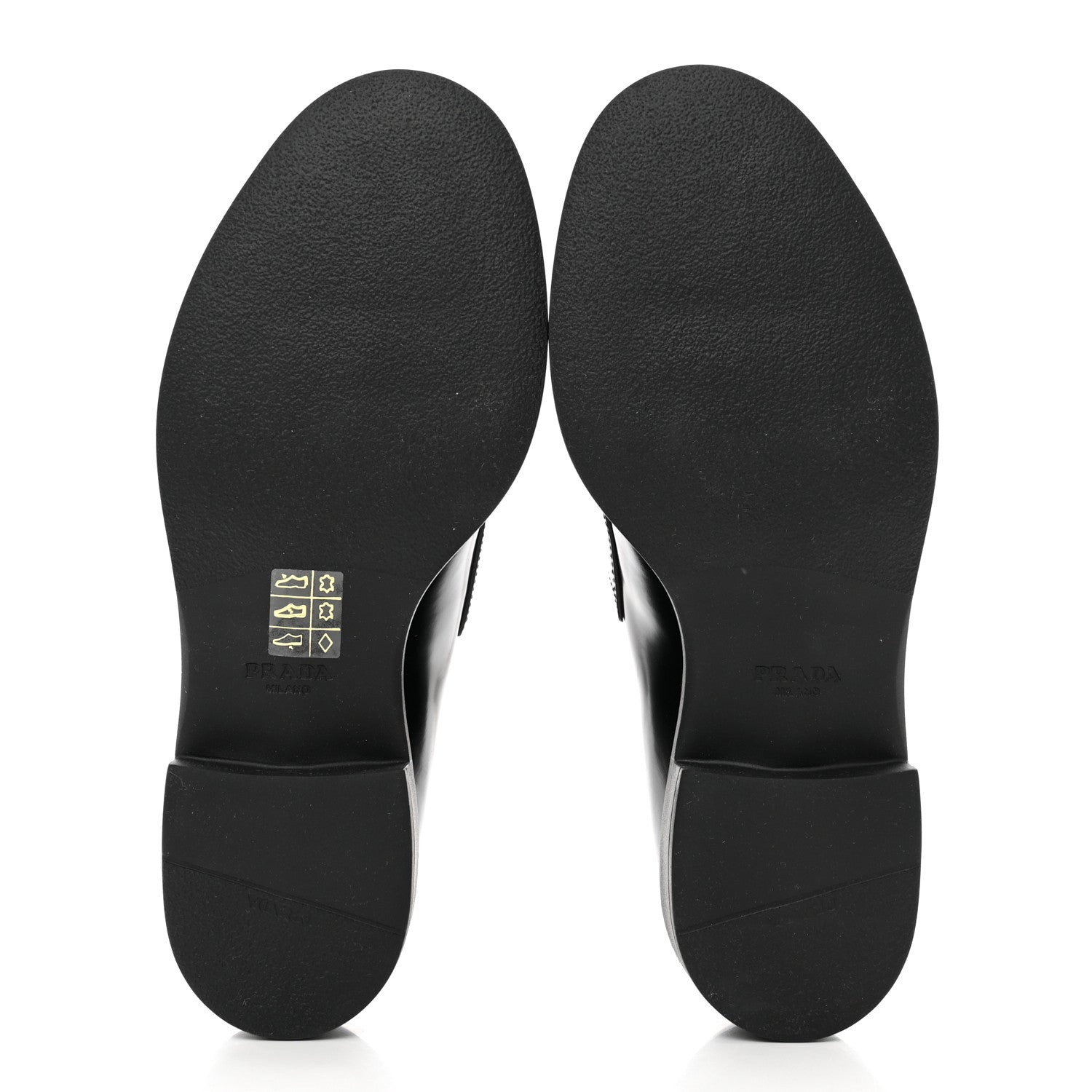 Prada Spazzolato Metal Triangle Logo 50mm Loafers 38 Black 5 of 8