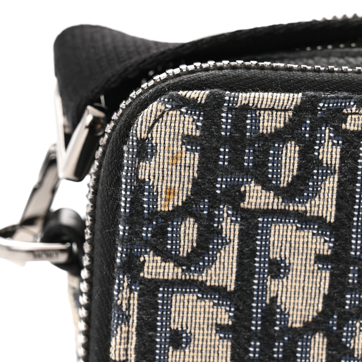 Christian Dior Oblique Pouch Beige Black 13 of 14