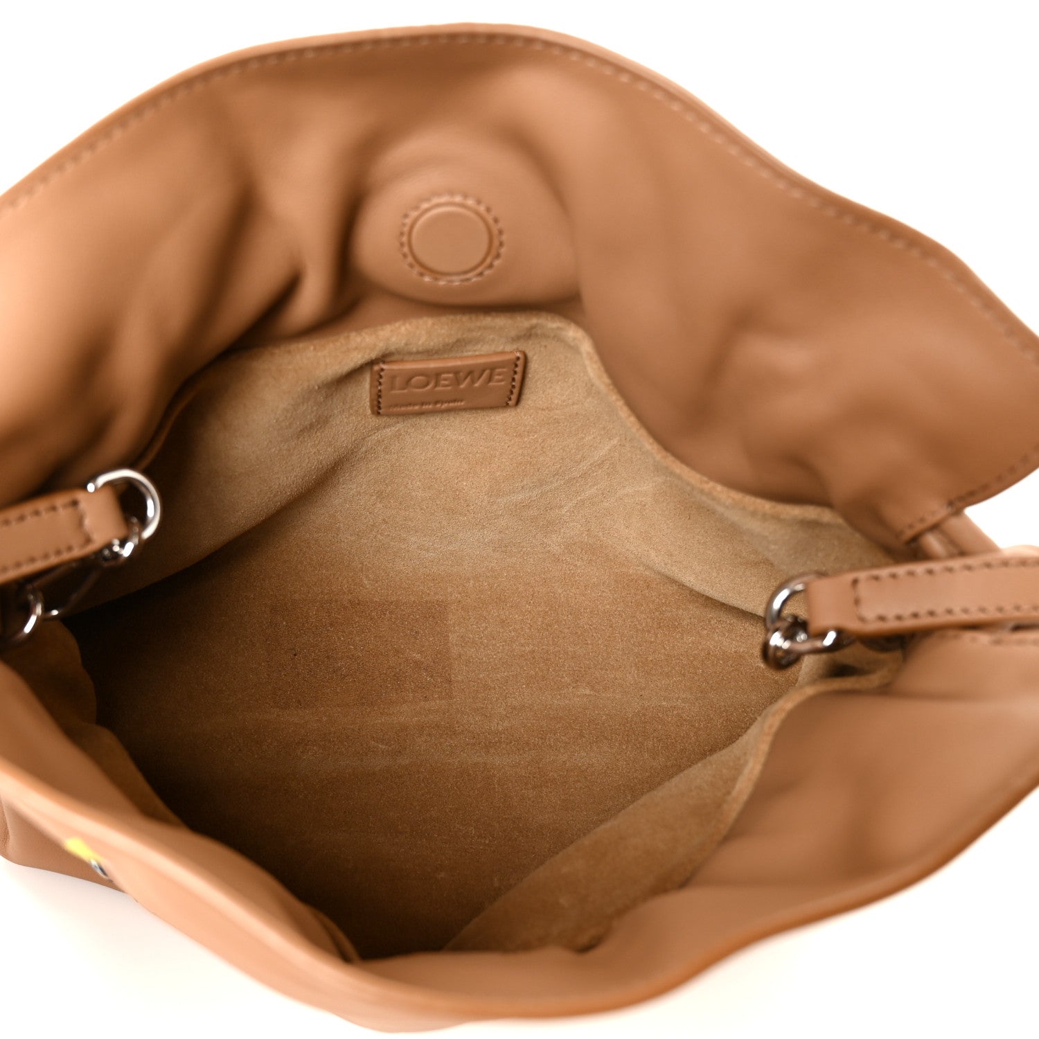Loewe X Louis Wain Smooth Calfskin Futurist Cats Mini Flamenco Knot Clutch Mocha 5 of 11