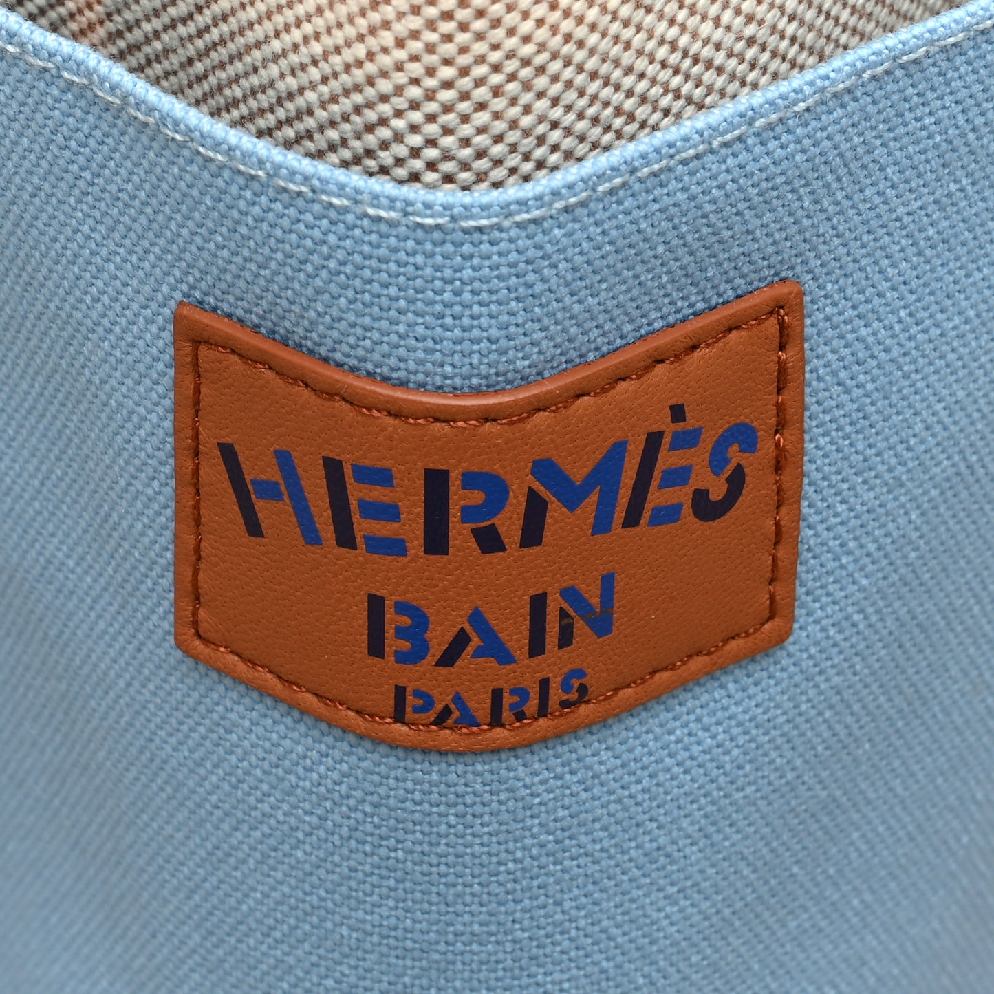 Canvas Apres la Vague Beach Bag Orange Bleu