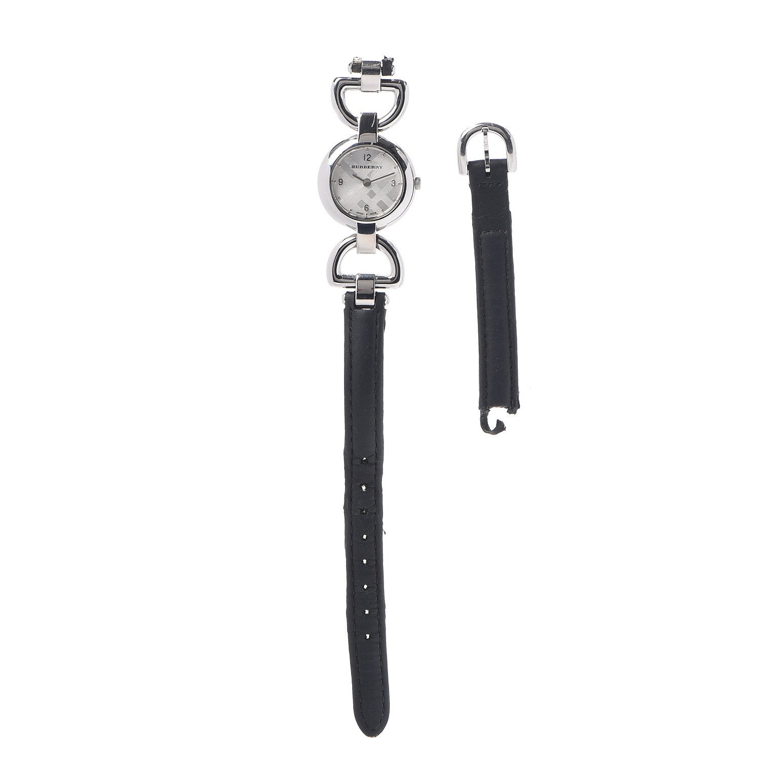 Burberry Stainless Steel Calfskin 23mm BU5404 Quartz Watch Black 1 of 7