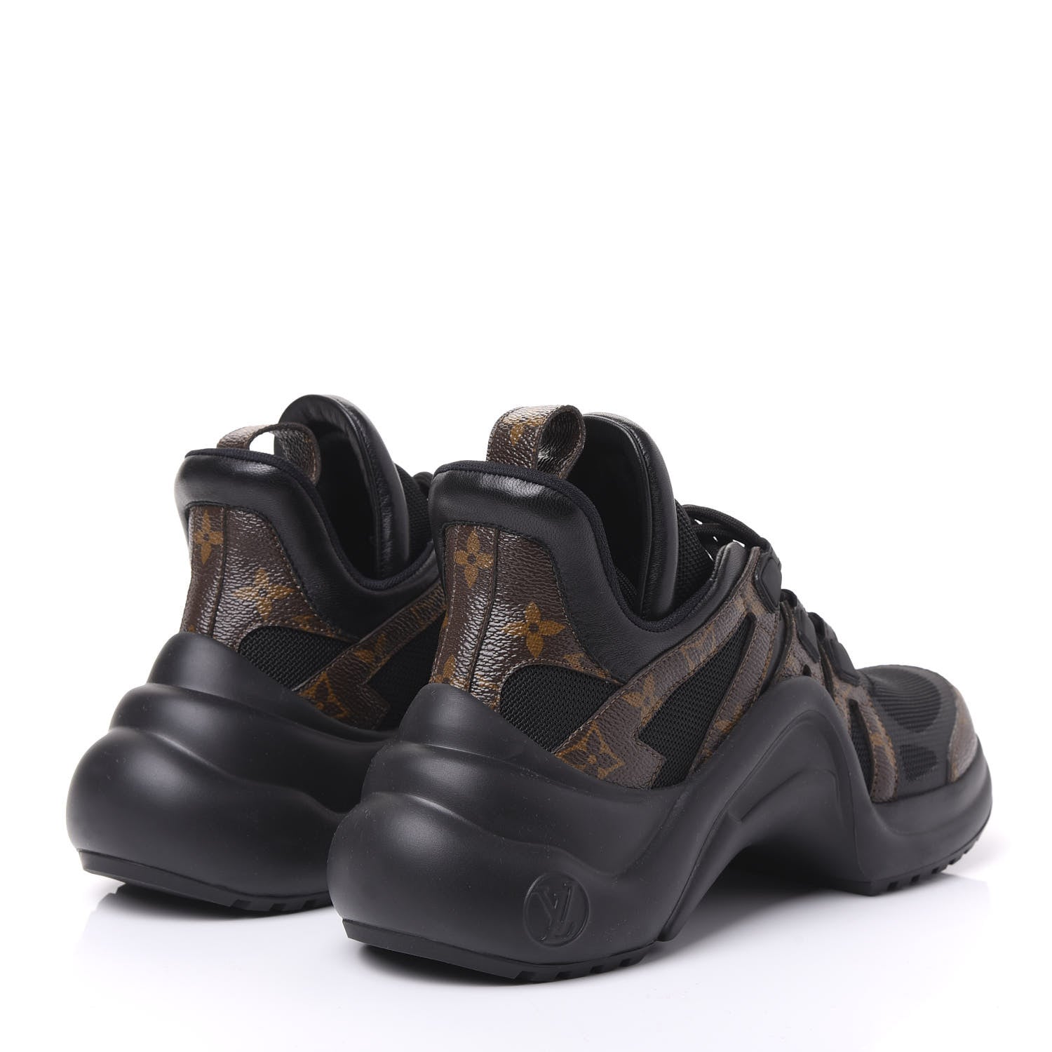 Louis Vuitton Calfskin Patent Monogram LV Archlight Sneakers 39.5 Black 4 of 8