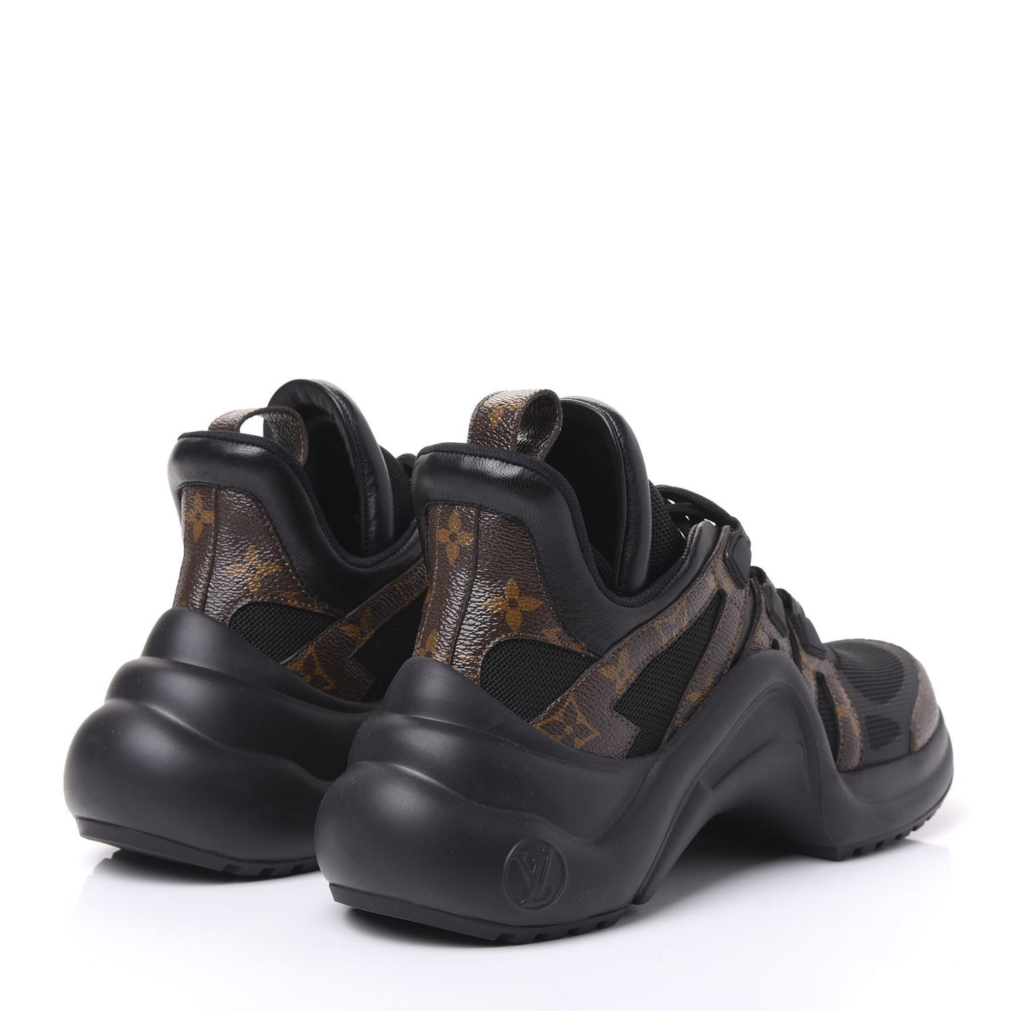 Calfskin Patent Monogram LV Archlight Sneakers 39.5 Black