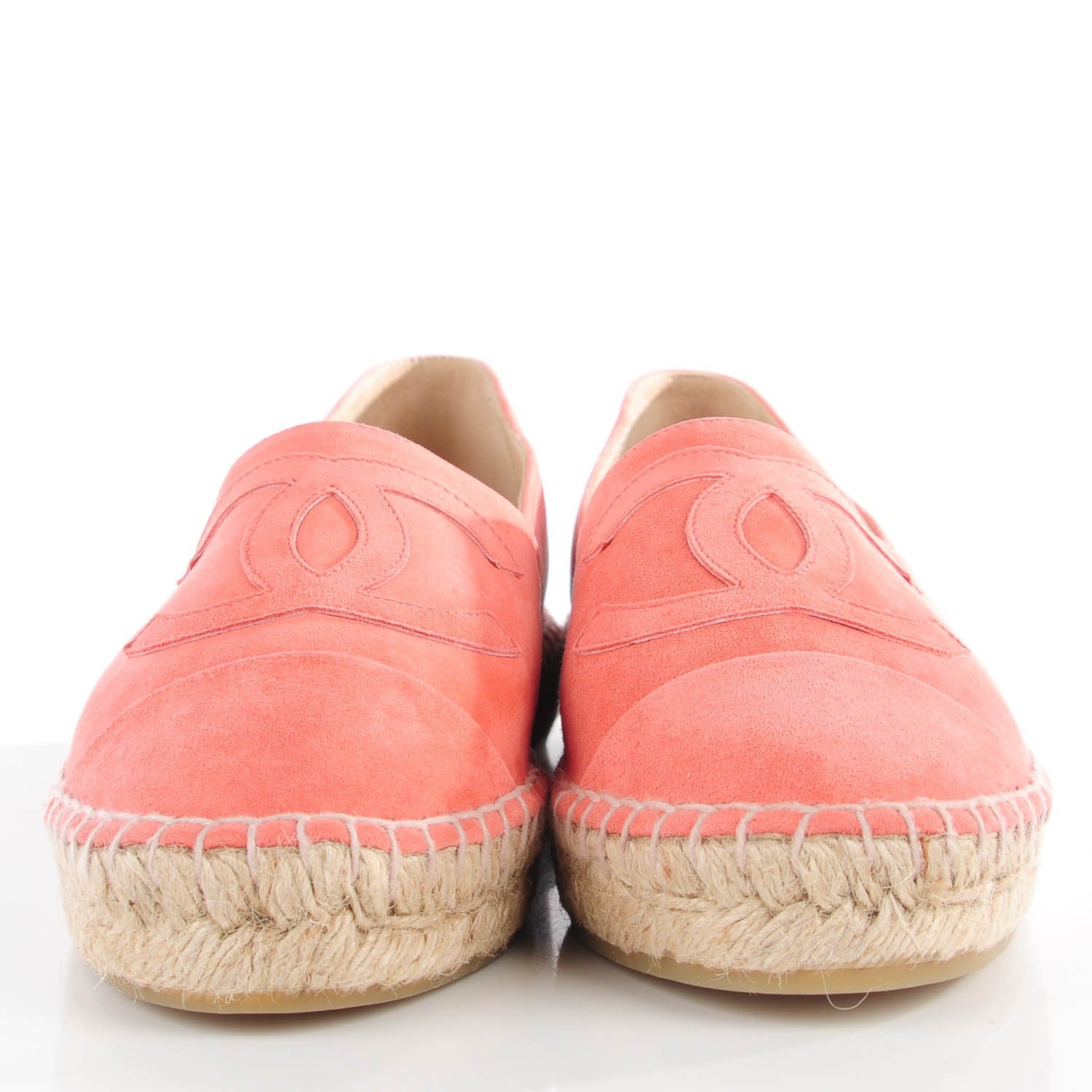 Chanel Suede Lambskin CC Espadrilles 38 Pink 4 of 18